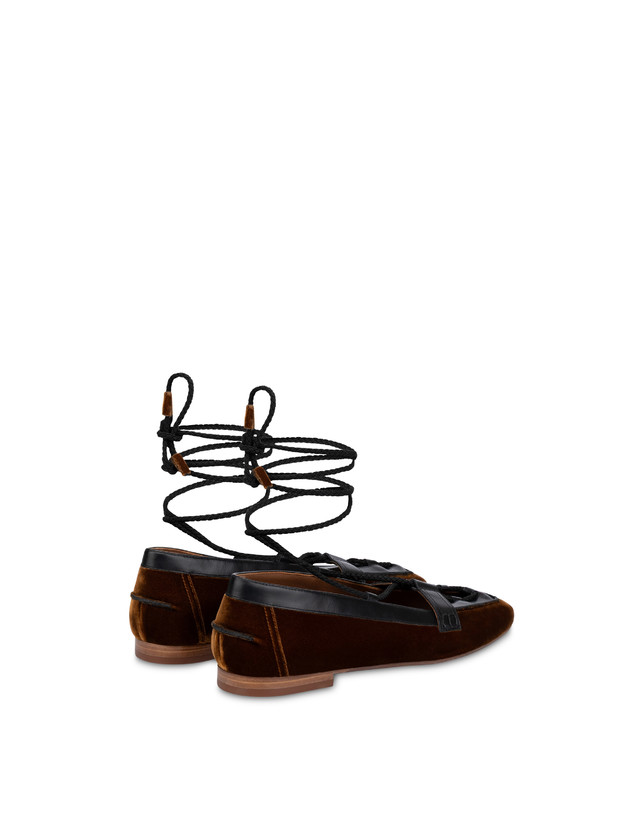 Mocassini Malibù in Velluto e Vitello Photo 3