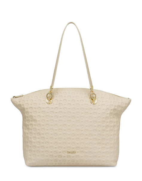 Tote Bag Heritage Logo Embossed Avorio