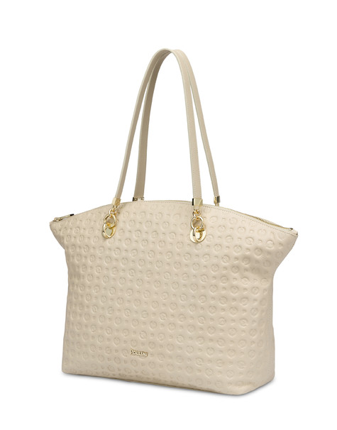 Tote Bag Heritage Logo Embossed Avorio