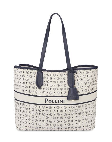 Shopping Bag Heritage Marina Avorio/blu