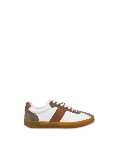 Sneakers Venus In Vitello Bianco/foresta/legno