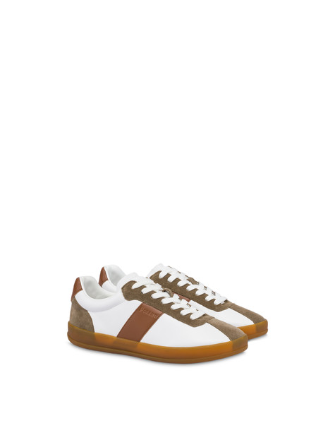 Sneakers Venus In Vitello Bianco/foresta/legno