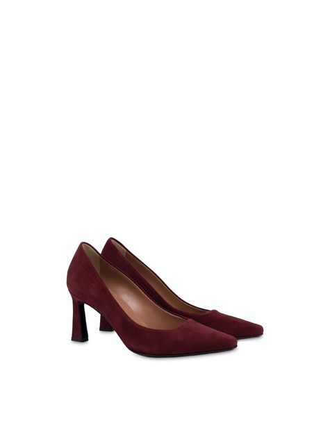 Decolleté Sissi In Camoscio Amaranto