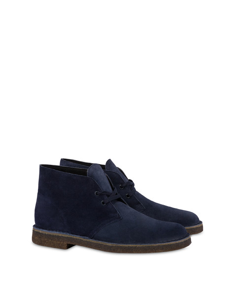 Desert Boot Preppy In Crosta Blu