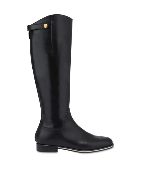 Stivale Cavaliere Varenne In Vitello Nero