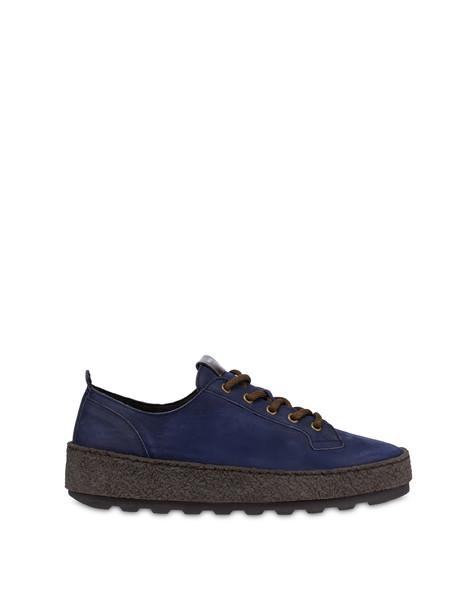 Derby Greenwich In Vitello Cerato Blu