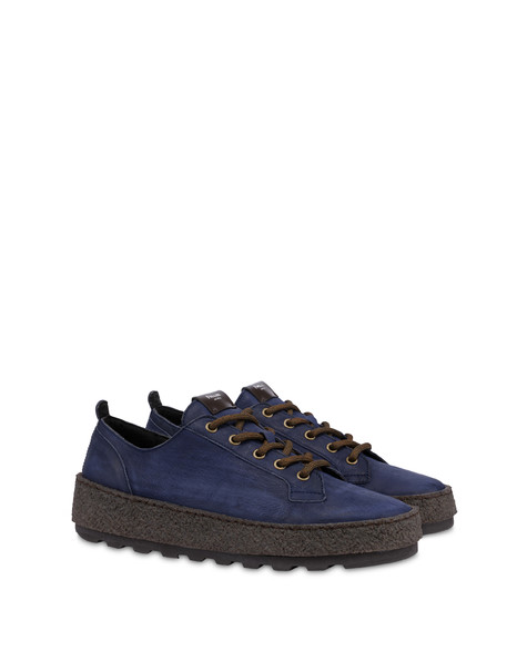 Derby Greenwich In Vitello Cerato Blu