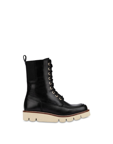 Combat Stivale Dublin In Vitello Nero