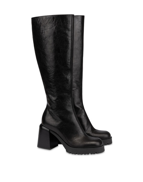 Stivale Annie In Vitello Nero