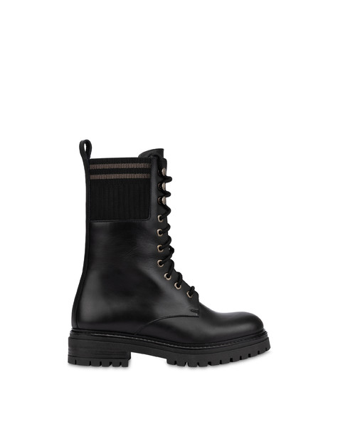 Stivale Combat Moorland In Vitello Nero