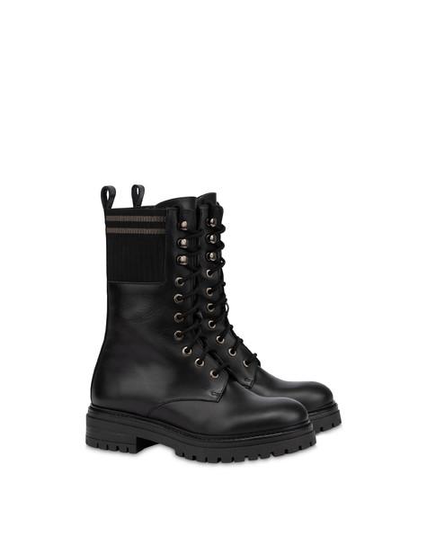 Stivale Combat Moorland In Vitello Nero