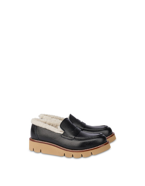 Mocassino Dublin In Vitello Granato Nero