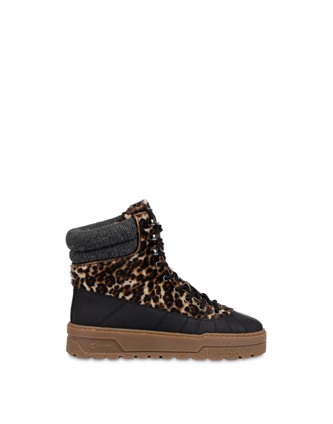 Pedula Md Ice Cracker In Cavallino Leopardo/nero/legno