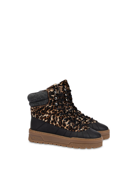 Pedula Md Ice Cracker In Cavallino Leopardo/nero/legno