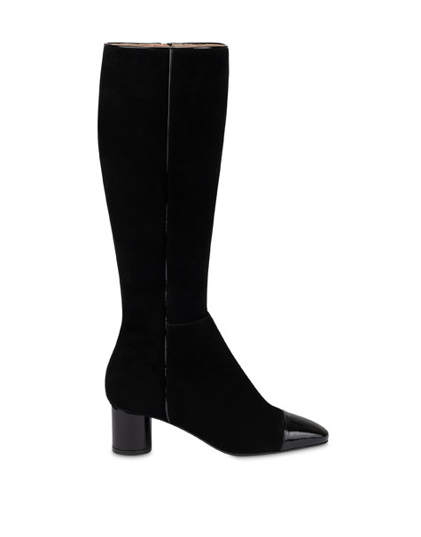 Stivale Boheme In Camoscio Nero/nero