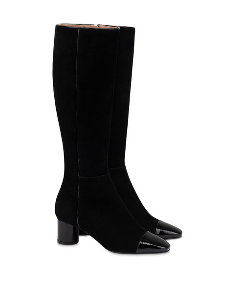 Stivale Boheme In Camoscio Nero/nero