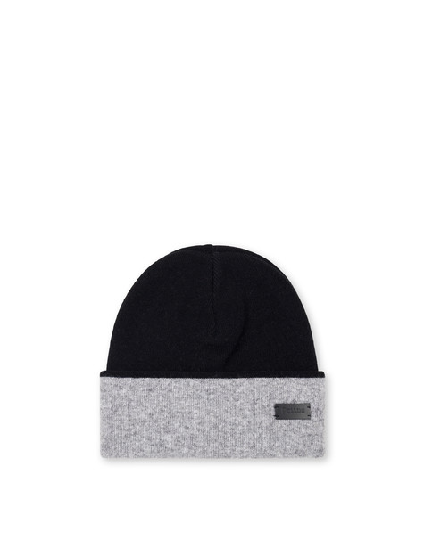 Cappello In Misto Lana Bicolor Nero