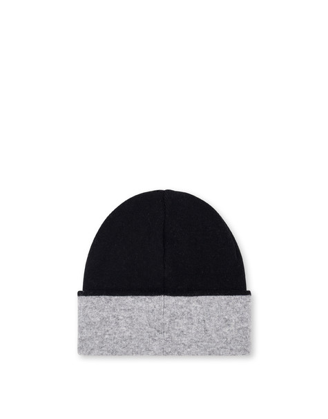 Cappello In Misto Lana Bicolor Nero
