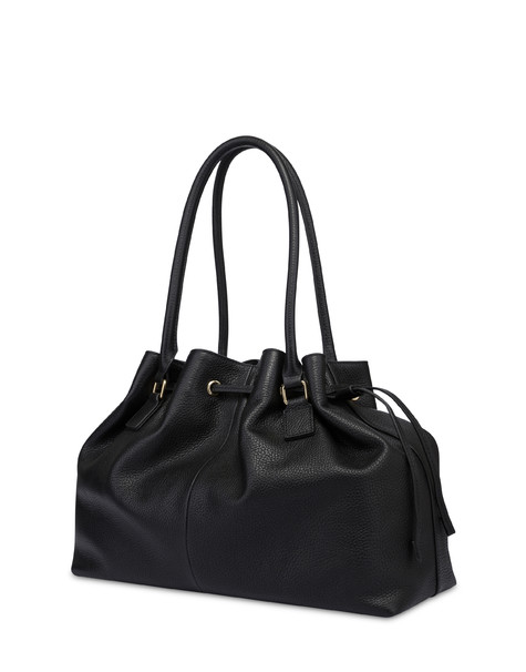 Double Handle Bag Carousel In Pelle Nero