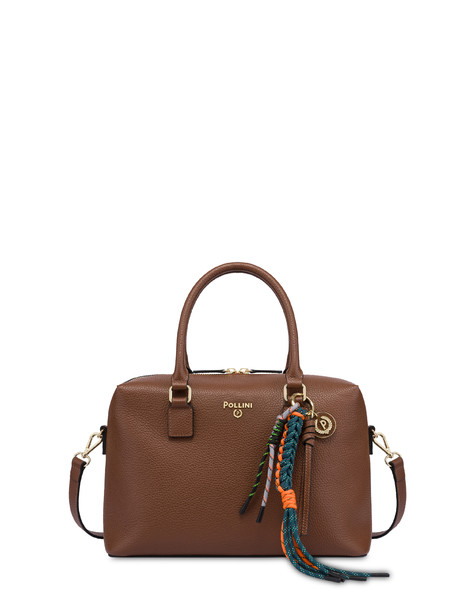 Double Handle Bag Carousel In Pelle Cuoio